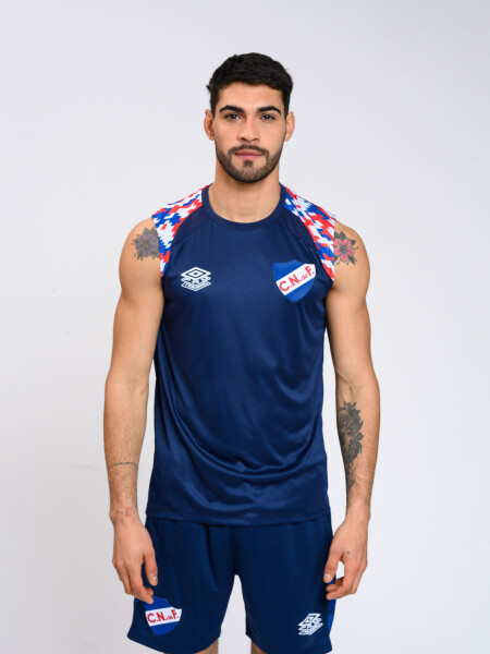 MUSCULOSA PRO TRAINING CAMO Nacional Hombre Azul Marino