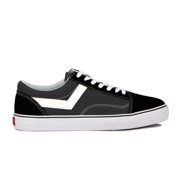 CLASICO BAJO - PONY GRIS/NEGRO