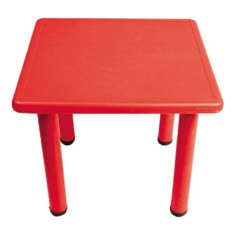 Pack Mesa Infantil Lumax Cuadrada + 4 Sillas Rojo