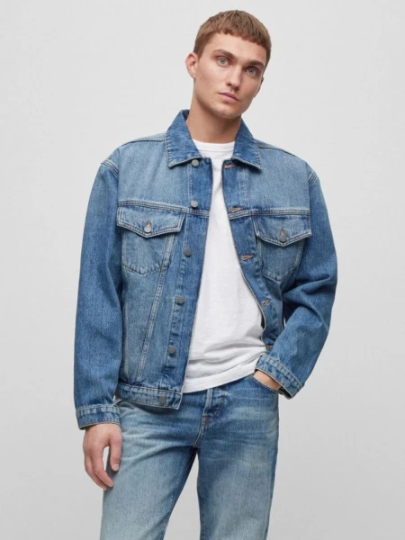 Hugo Boss -Campera de jean, regular fit, LAKEWOOD Azul
