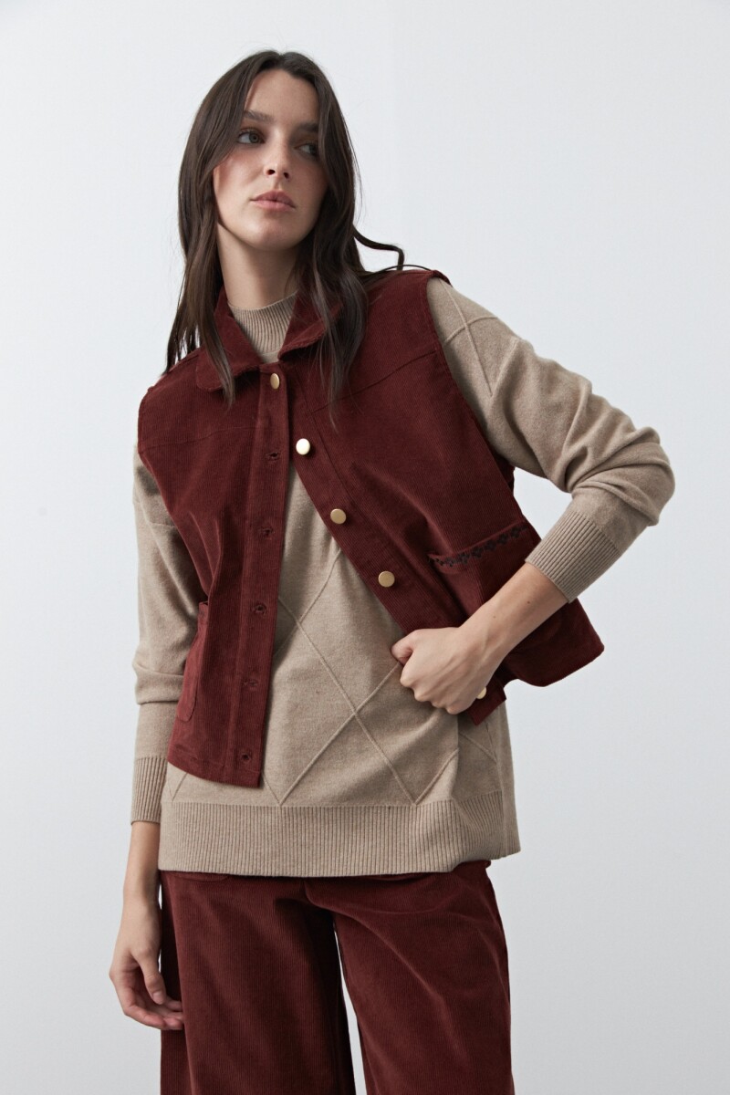 CHALECO BANNACK Ladrillo