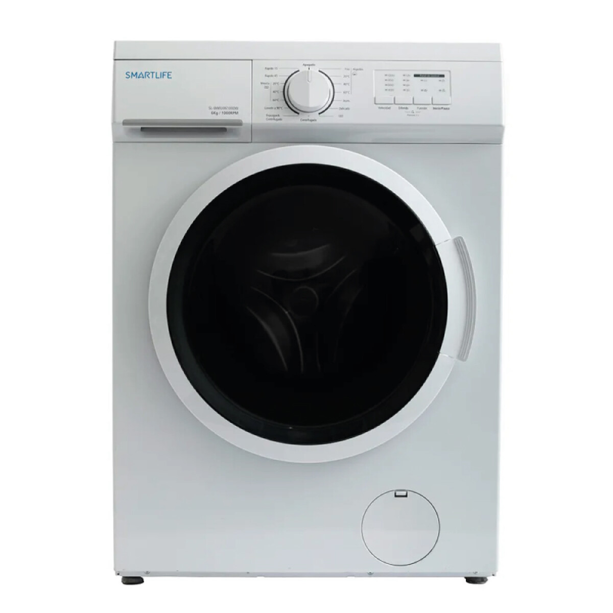 Lavarropas Smartlife Autom. Carga Frontal 6 KG SL-WMU061000W - BLANCO 