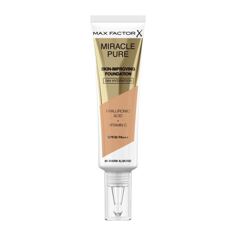 Mf Miracle Pure Foundat Warm Almond #45 Mf Miracle Pure Foundat Warm Almond #45