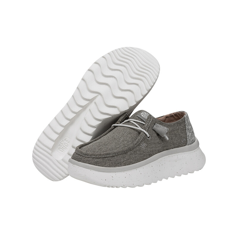 Calzado Hey Dude Wendy Peak Chambray Gris