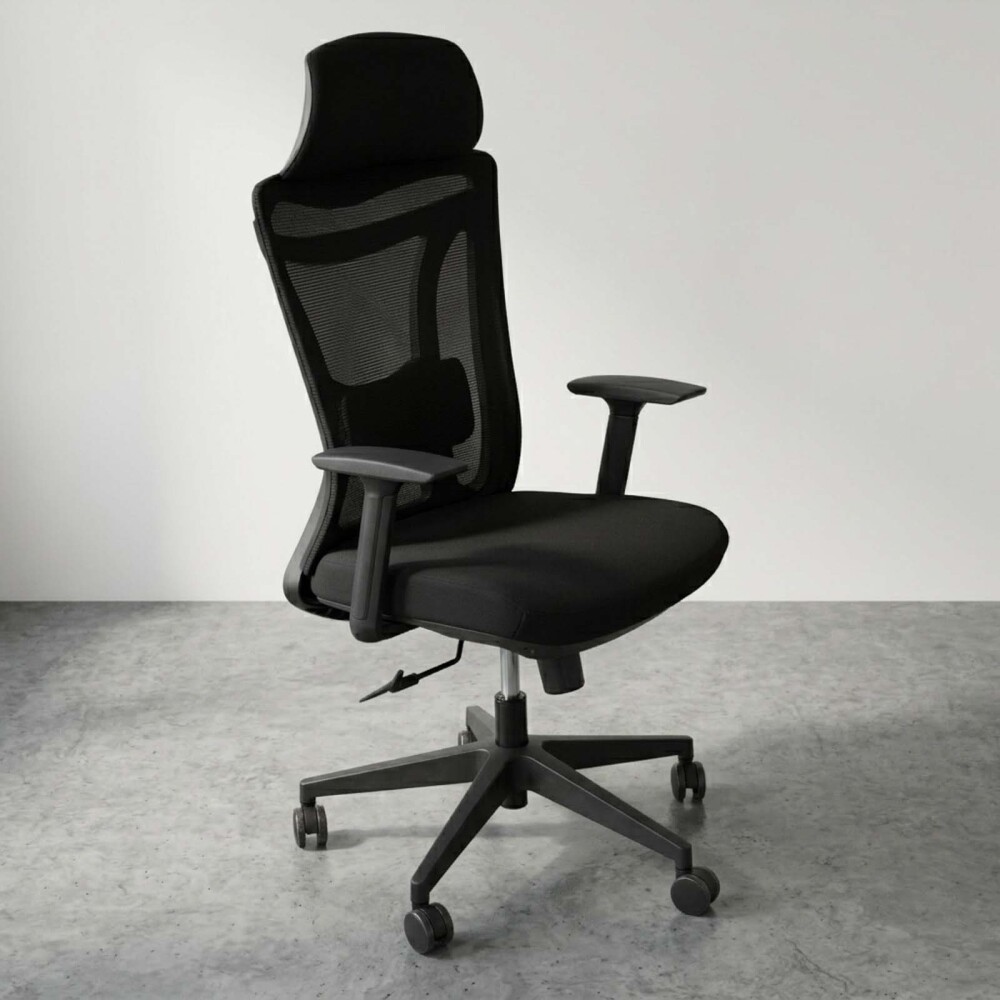 SILLA DE OFICINA MALLA NEGRO AMANE