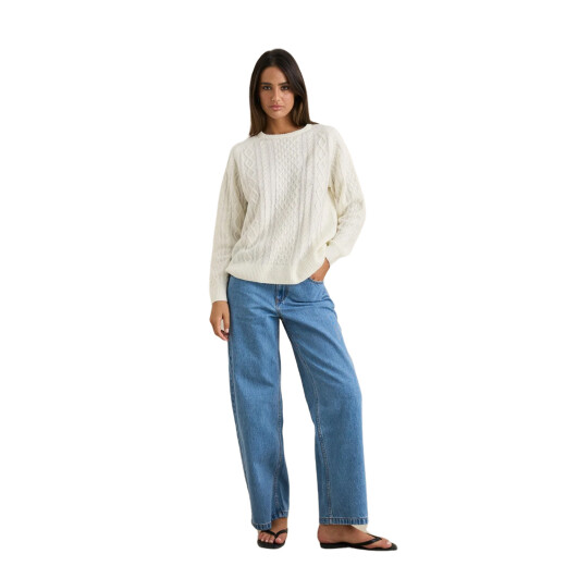 Buzo Rhythm Mohair Oceanside Knit - Blanco Buzo Rhythm Mohair Oceanside Knit - Blanco