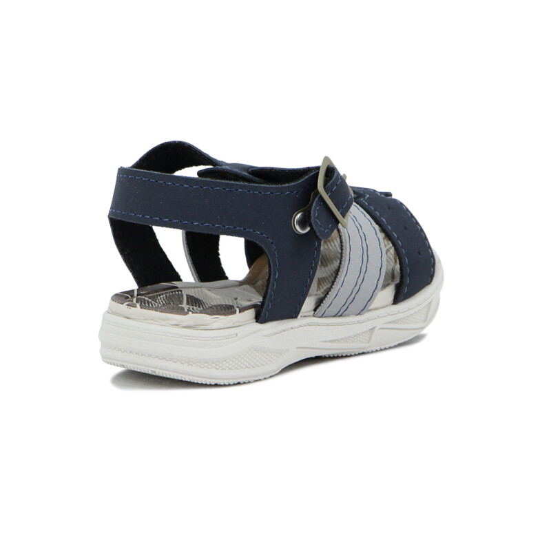 Molekinho Sandalia Casual Infantil Napa Moscou Neo/napa Flot Rust Neo Marino-gris
