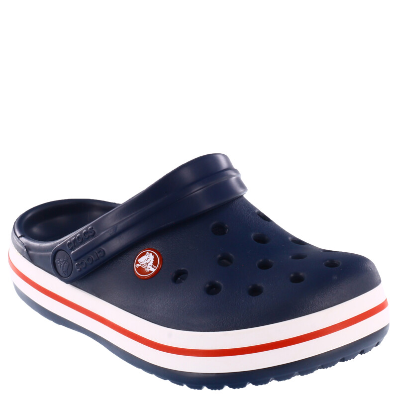 Zueco de Niños Crocs Crocband Clog Azul Marino - Rojo