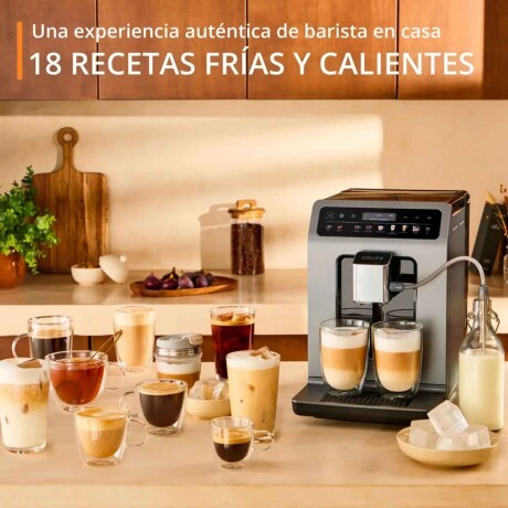 Cafetera Espresso Krups Evidence Hot & Cold | 18 Recetas Frías y Calientes Cafetera Espresso Krups Evidence Hot & Cold | 18 Recetas Frías y Calientes