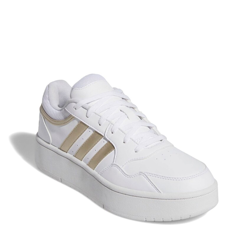 Championes de Mujer Adidas Hoops 3.0 Bold Blanco - Dorado