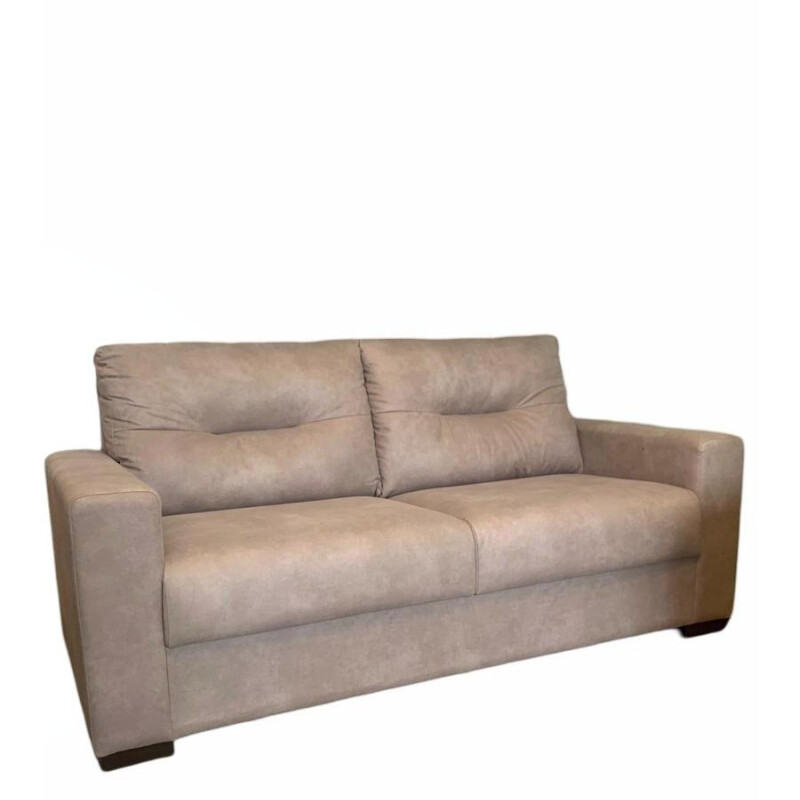 SOFA 2 CUERPOS - TAPIZADO TELA PET FRIENDLY MARRÓN CLARO SOFA 2 CUERPOS - TAPIZADO TELA PET FRIENDLY MARRÓN CLARO
