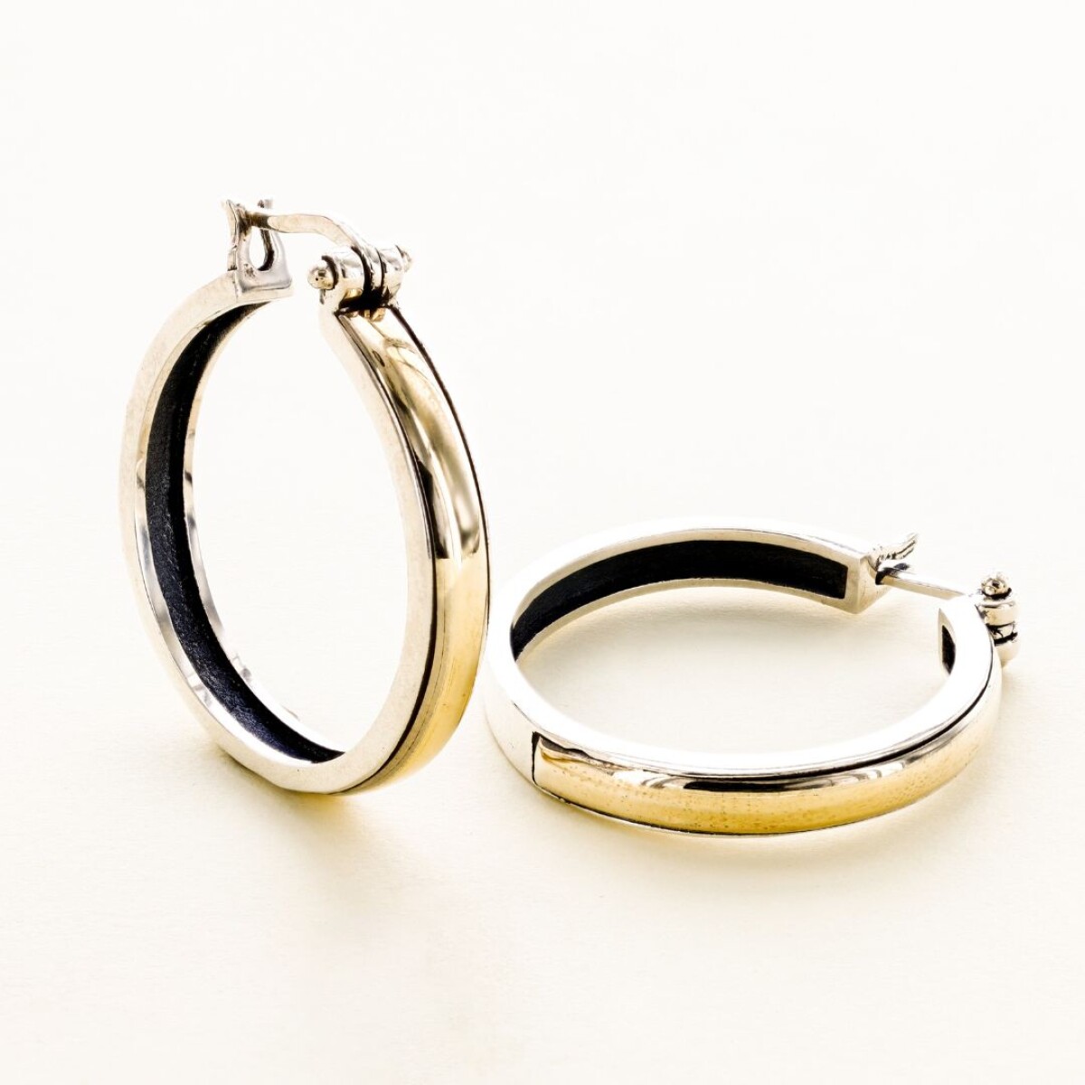 Aros Paige Nº2 - Plata y Oro 