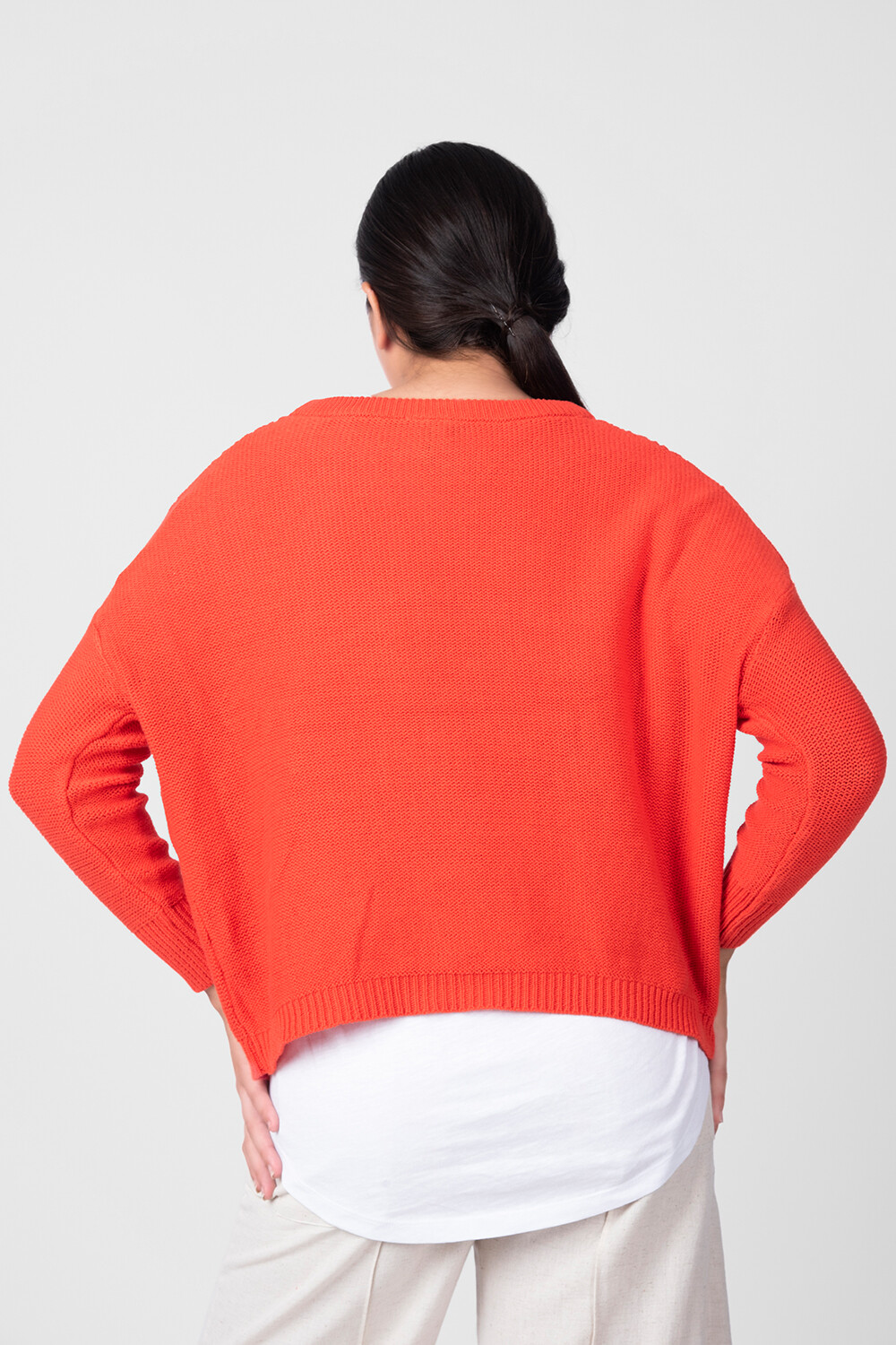 Sweater Cameta Rojo Coral