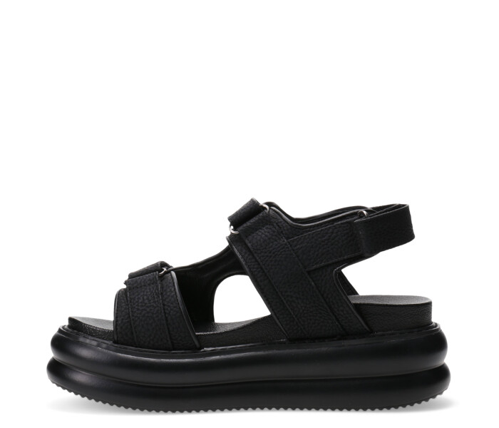 Sandalia MANAROLA con tiras con velcro Black