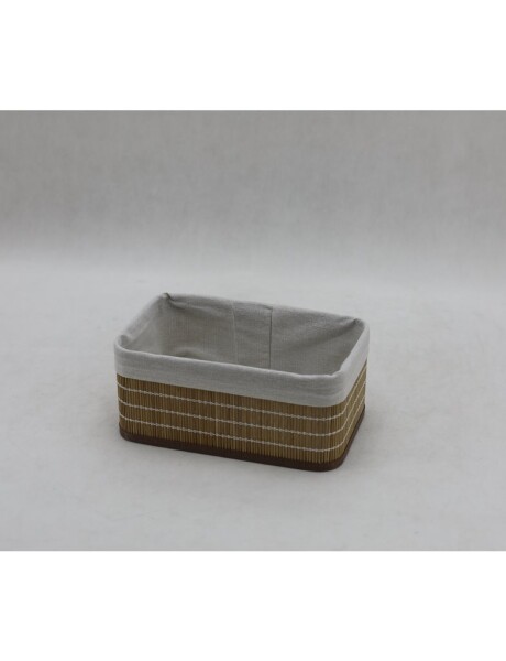 CESTO REC BAMBÚ FORRADO TELA 20x10x8CM NAT CESTO REC BAMBÚ FORRADO TELA 20x10x8CM NAT