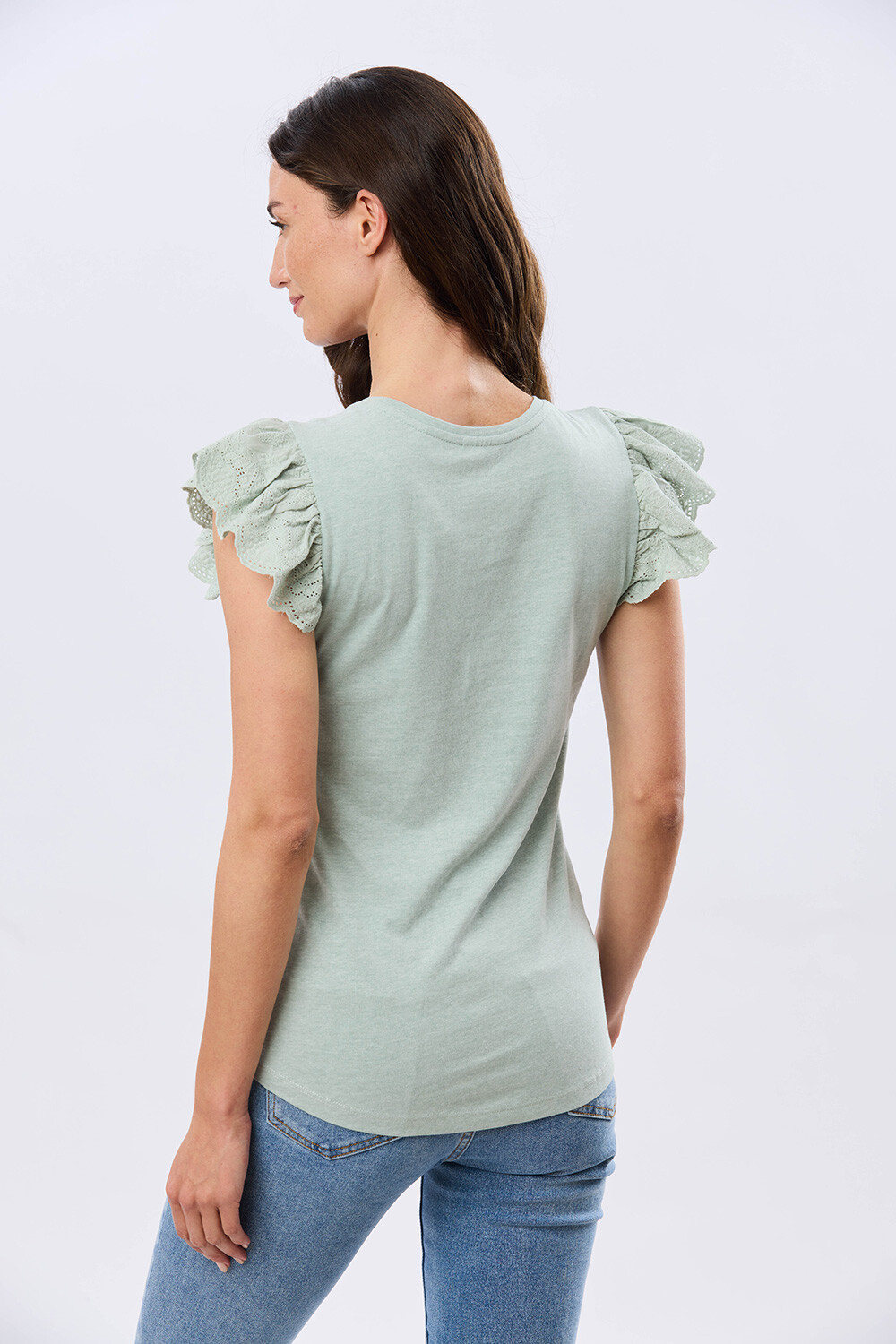 REMERA LISA DE ALGODÓN Verde