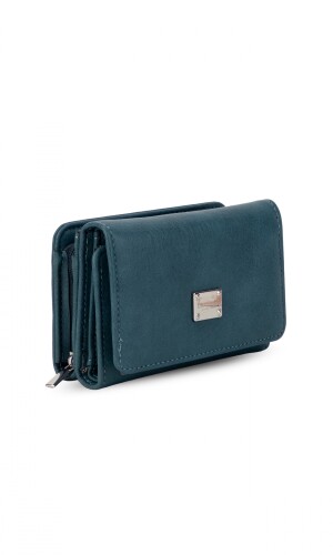 BILLETERA LIRIO AZUL PETROLEO