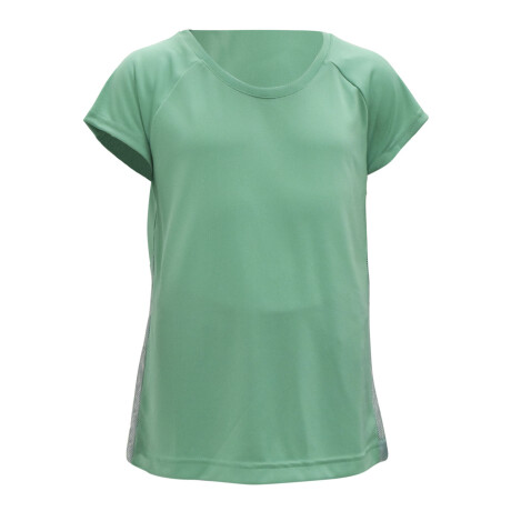Remera Infantil Reebok G Es Func Tee Deportiva p/ Ejercicio Verde Agua