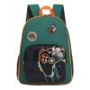 Mochila Escolar Trendy Con Porta Botellas Y Llavero Para Uso Infantil Diario Verde