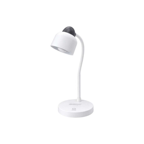 Lámpara de escritorio clasica blanca y gris Blanco