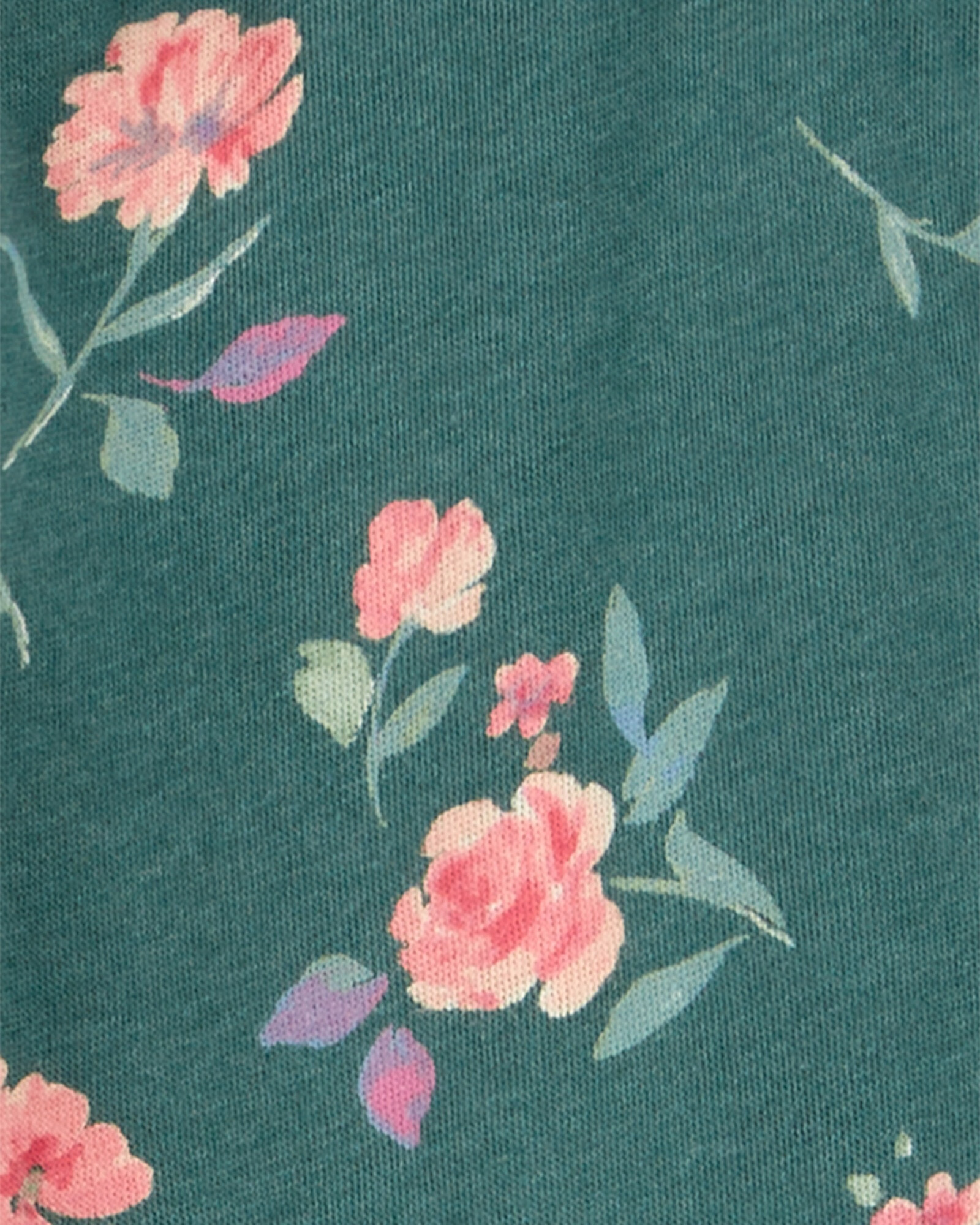 Pantalón deportivo de algodón, diseño floral. Talles 6-14 Sin color