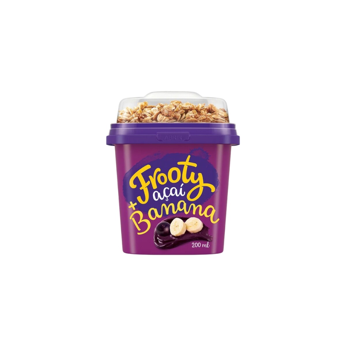 Helado de acai y guaraná c/granola Frooty - 200 ml 