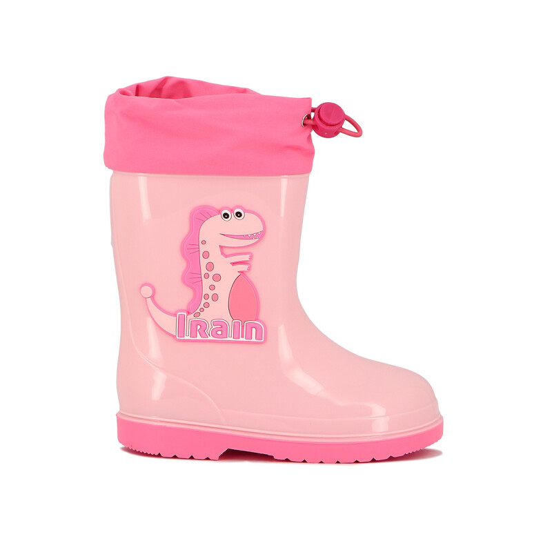 Macri Bota Lluvia C/ Dinosaurio y Cuellito - Niño/a Rosado