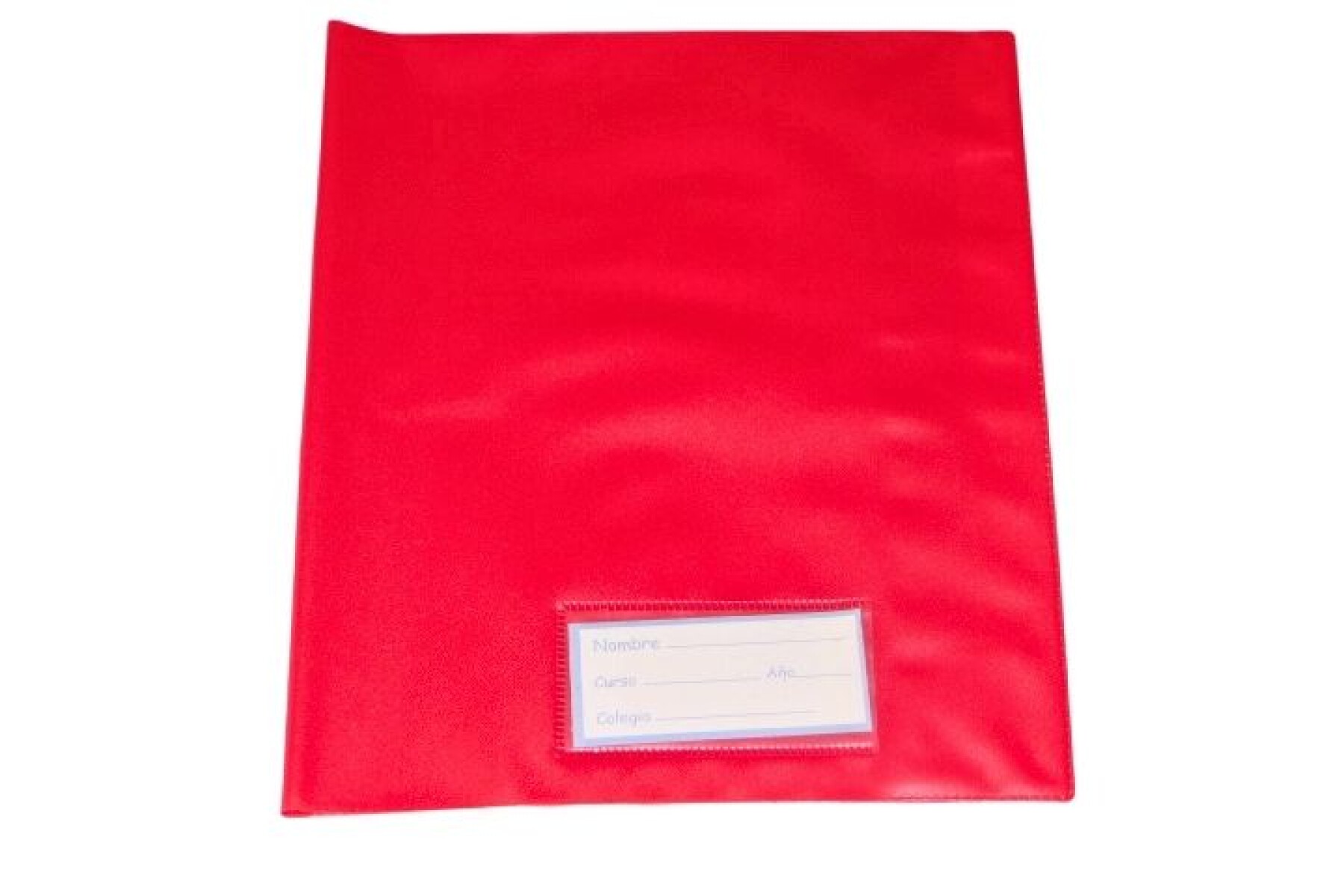 FORRO PLASTICO P.V.C. PARA CUADERNO - COLOR ROJO 