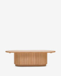 Mesa de centro Licia de madera maciza de mango 120 x 60 cm