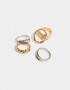 Sets Anillos De metal Set De Anillos Mixplating - Combinacion Bicolor