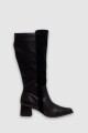 Bota caña alta Emilia Negro
