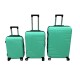 Set de 3 Valijas de Mano Rígidas Verde