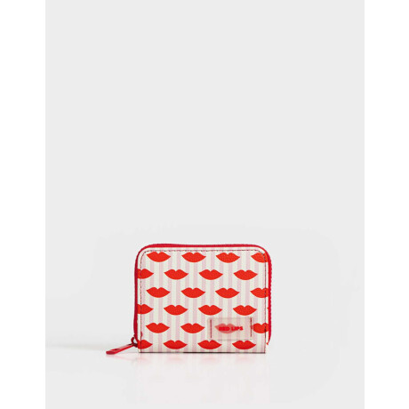 Billetera Cuerina Estampado Rayas