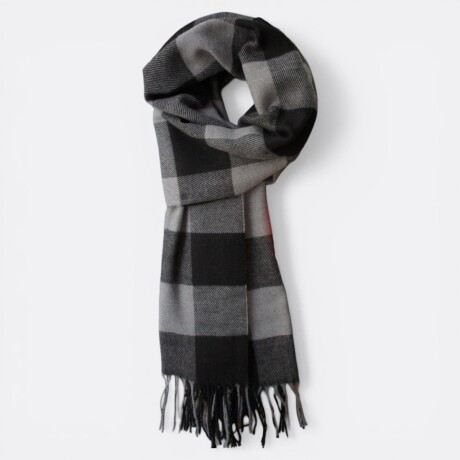 Bufanda Cuadrille Moderna Gris