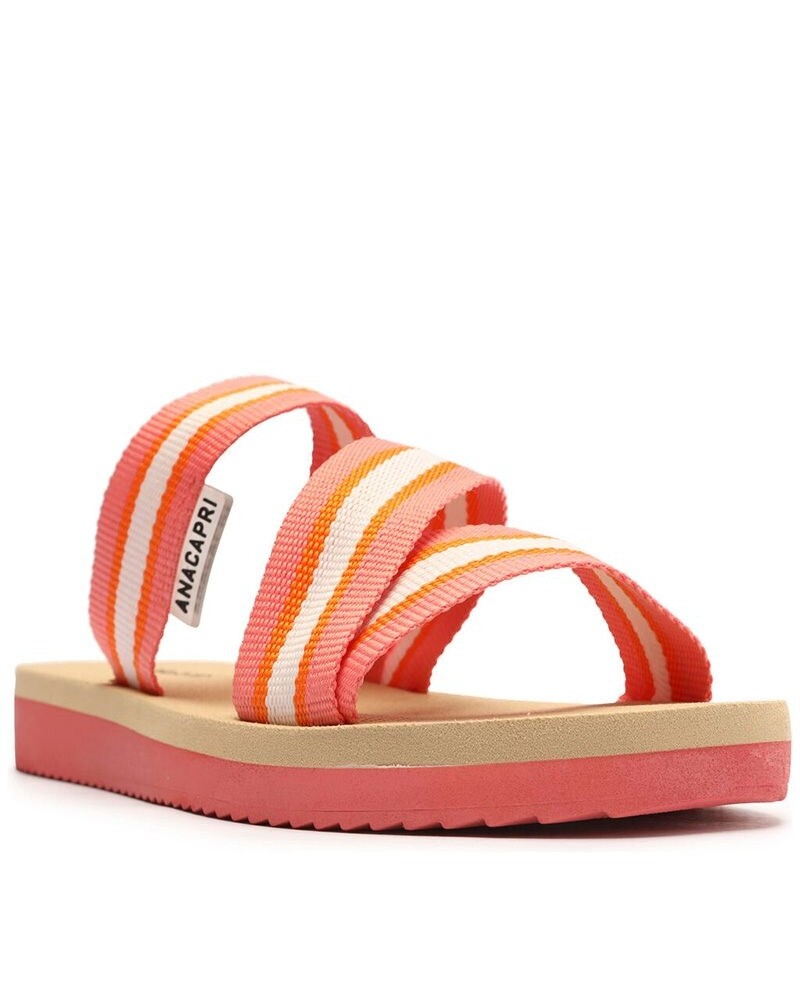 Sandalia Chata Coral Con Beige U