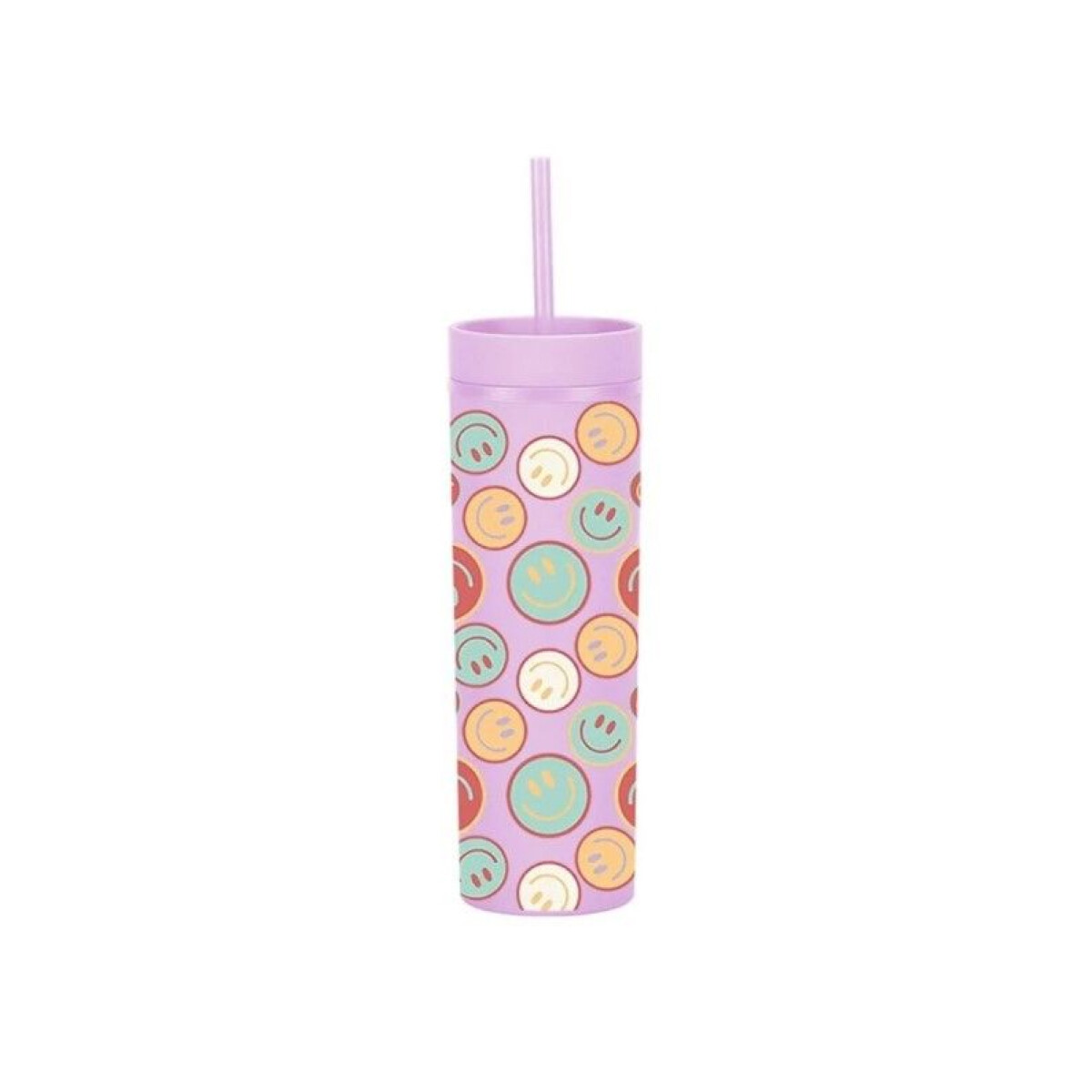 Vaso con sorbito - Rosa 
