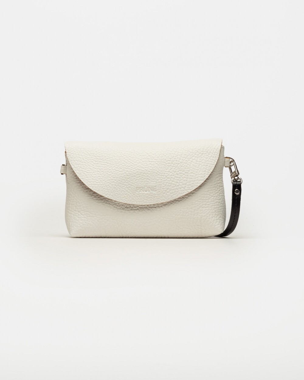Mini bag Viena en cuero graneado Blanco