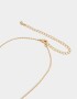 Cadena Corta con Dije Premium Gold Cortos - Dorado