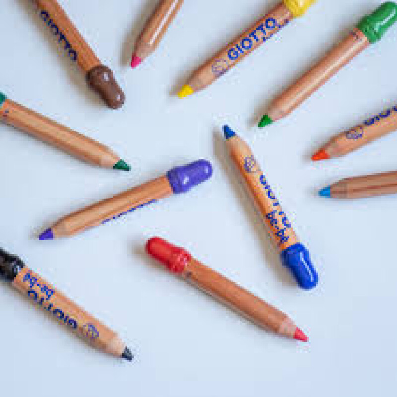 LAPICES DE COLORES GIOTTO BEBE X 12 LAPICES DE COLORES GIOTTO BEBE X 12