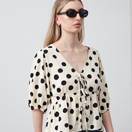 CAMISA PISTACHO Negro/Crudo