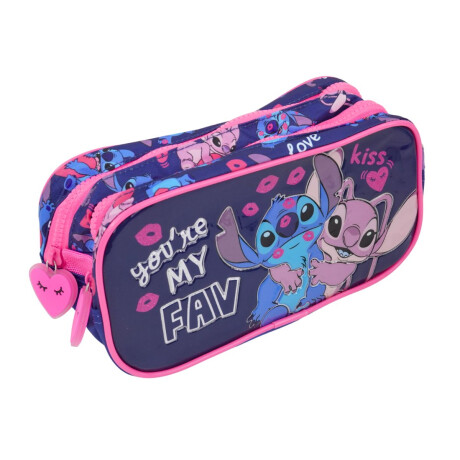 Cartuchera Stitch Enamorado doble cierre Cartuchera Stitch Enamorado doble cierre