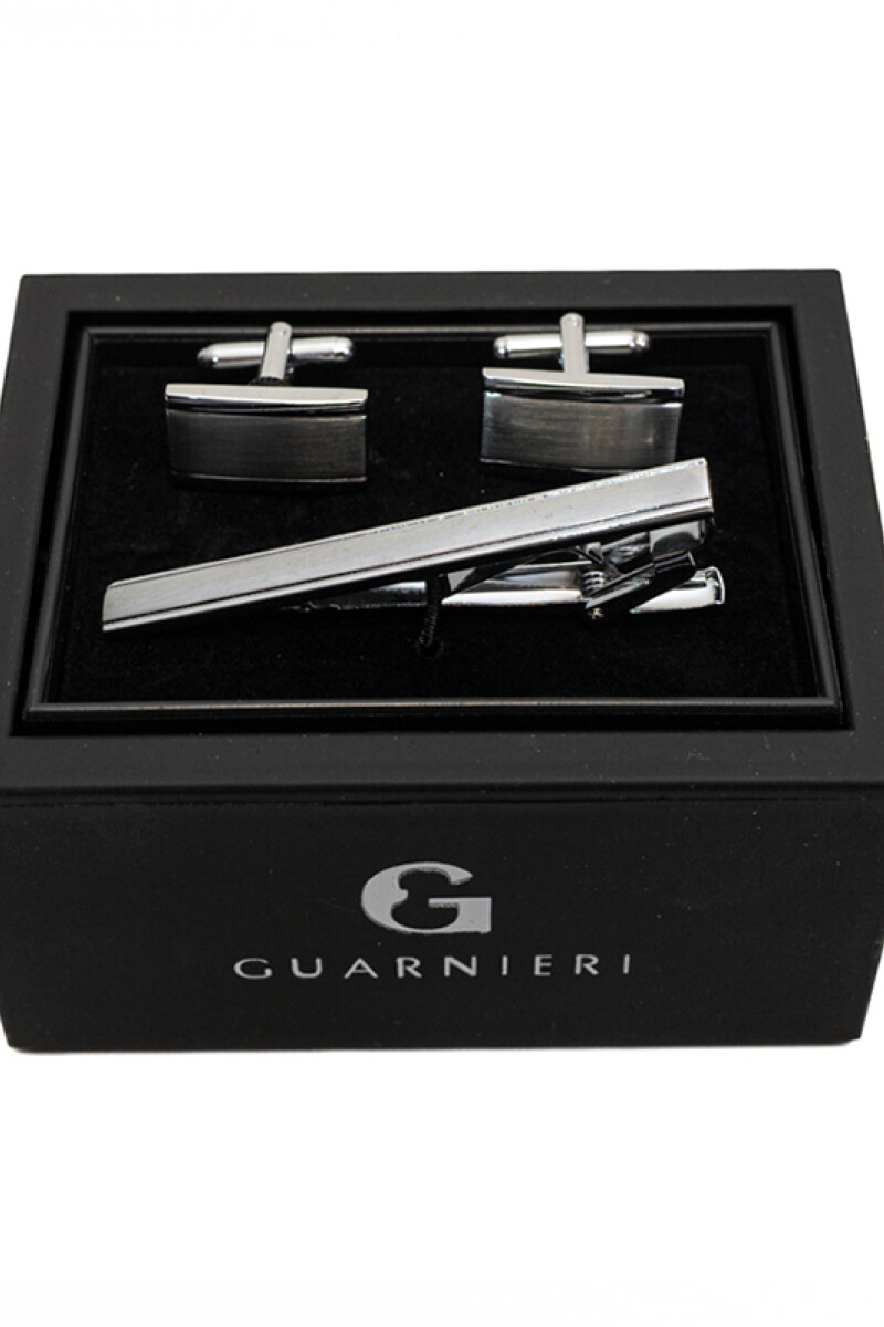 Gemelos con Sujetacorbata PLATA