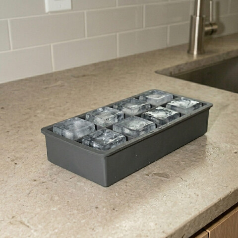 Cubetera hielera de silicona 8 cubos Cubetera hielera de silicona 8 cubos
