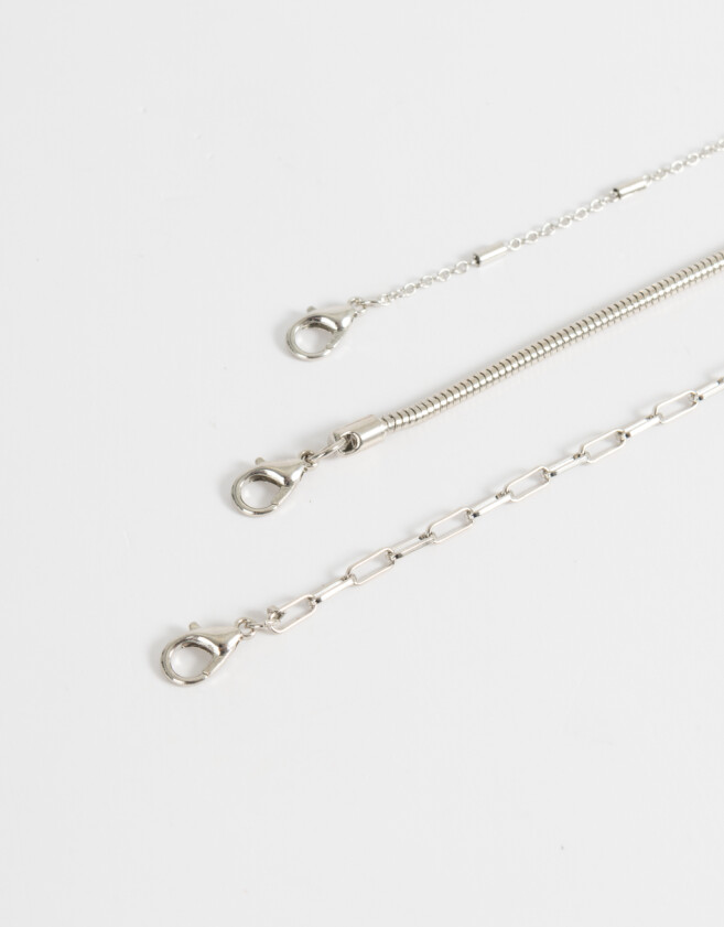 Collares Cortos De metal Collar Corto De Metal - Plateado