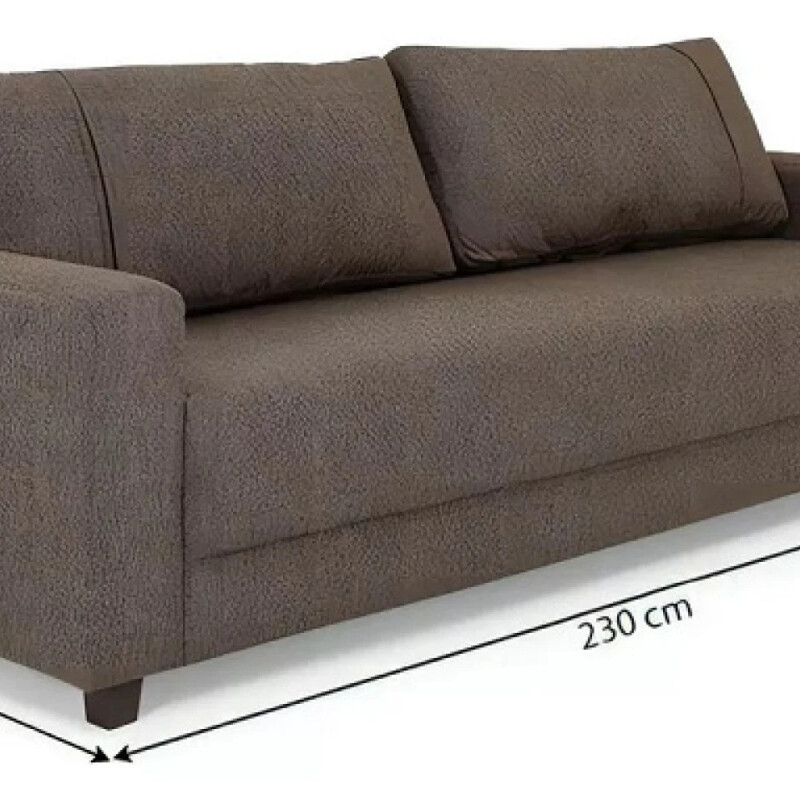 SOFA 4 CUERPOS - TAPIZADO TELA TRAMADA CRUDA CON NEGRO SOFA 4 CUERPOS - TAPIZADO TELA TRAMADA CRUDA CON NEGRO