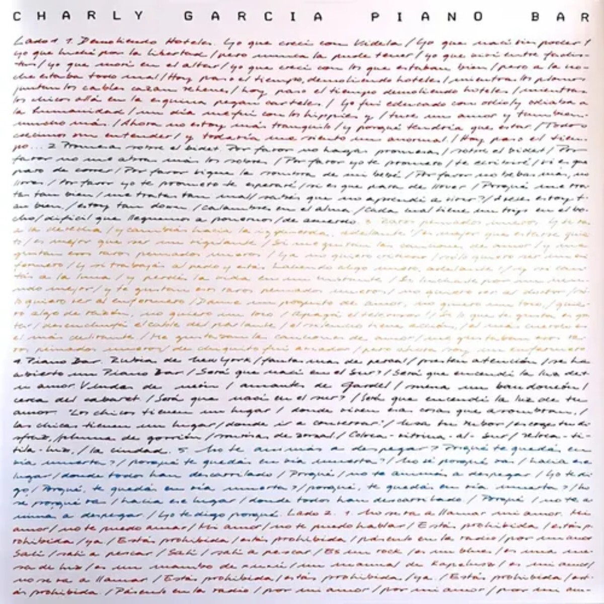 Charly Garcia - Piano Bar - Vinilo 