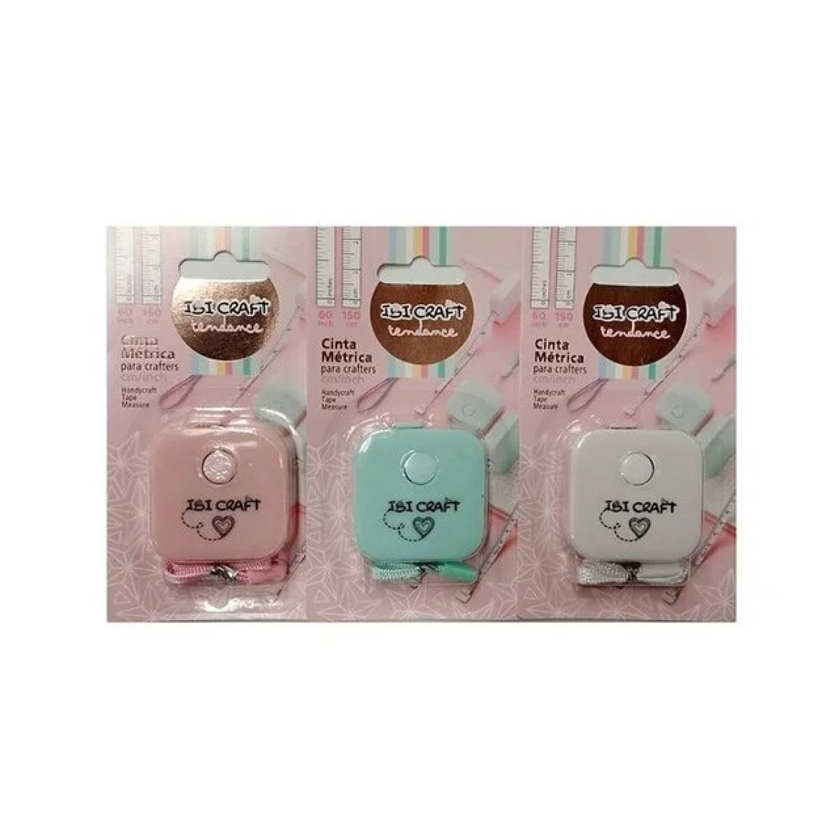 Cinta Metrica Ibi Craft - Rosa 