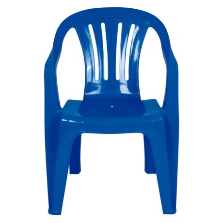 Silla Poltrona Plástica Mor Azul Silla Poltrona Plástica Mor Azul