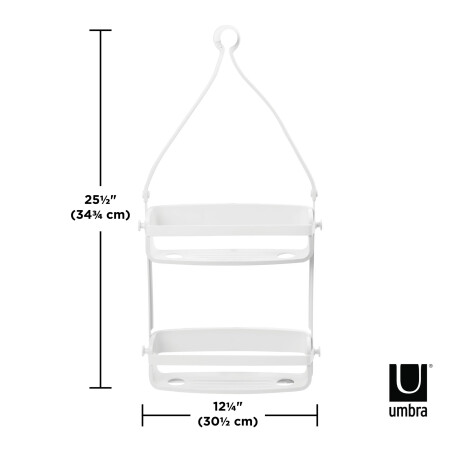 ORGANIZADOR DE DUCHA BLANCO POLIPROPILENO UMBRA FLEX