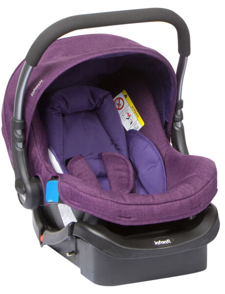 Coche de bebé tipo cuna Infanti Epic 4G Travel System con cubre pies + silla para auto con base Púrpura